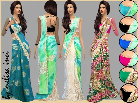 Floral Print Sarees