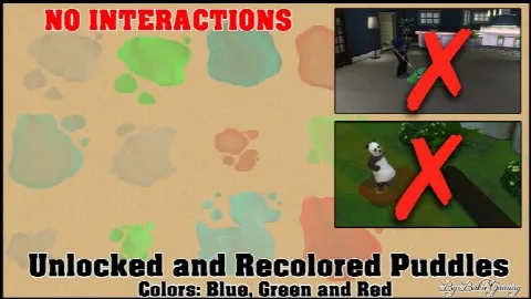 Unlocked and Recolored Puddles NO INTERACTIONS