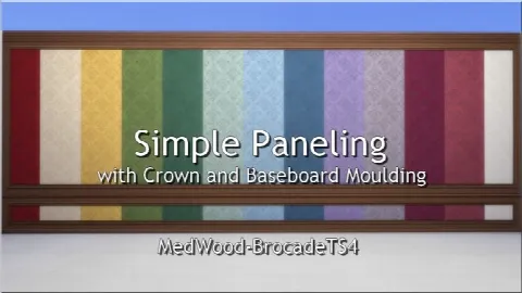 Simple Paneling with Crown and Baseboard Moulding