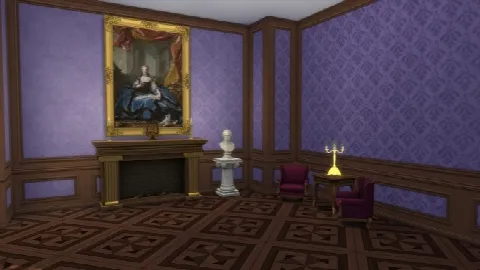 Simple Paneling with Crown and Baseboard Moulding by TheJim07, Sims 4 walls & floors CC – image 4