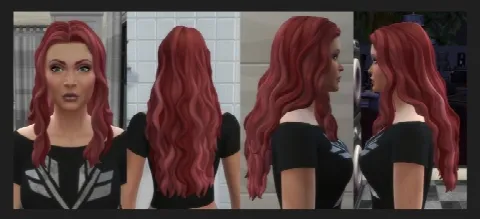 Long Waves Messy Hair Females