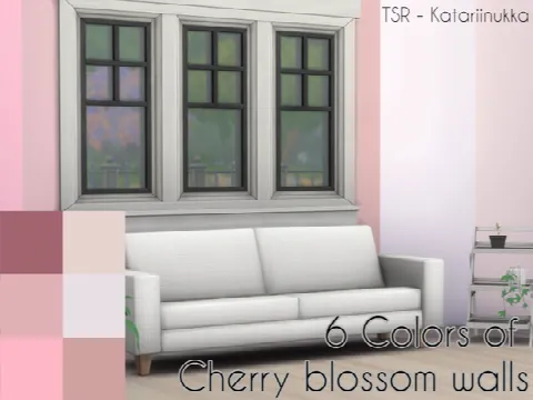 6 Colors of Cherry blossom walls
