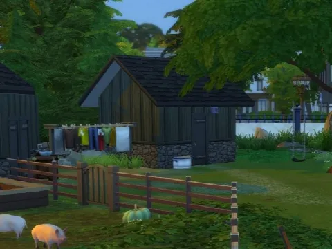 Norvik pig farm by Kyriatsims4, Sims 4 residential lots CC – image 2