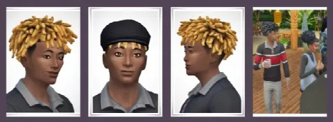 Chad Dreads Hair by Birkschessimsblog, Sims 4 hair CC – image 2