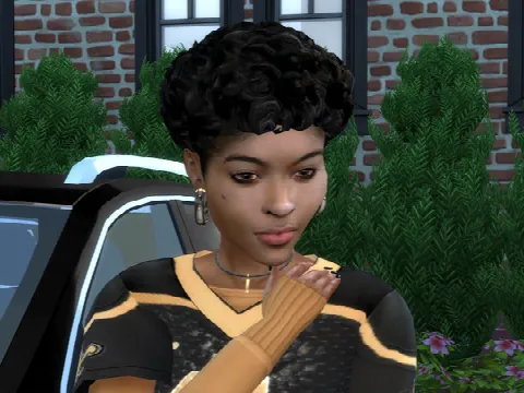 Surely Curly Pixie Bob by drteekaycee, Sims 4 hair CC – image 3