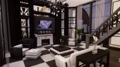 Fountainview Penthouse by Awingedllama, Sims 4 residential lots CC – image 2