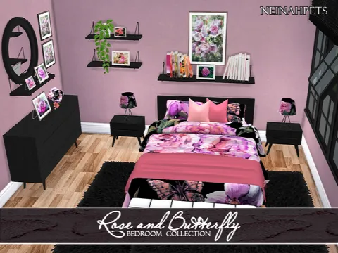 Rose and Butterfly Bedroom Collection