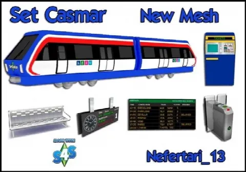 Set Casmar for train stations