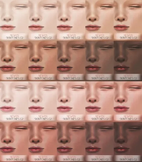 Overlay Skintones G2 by Newen092, Sims 4 skins CC – image 2