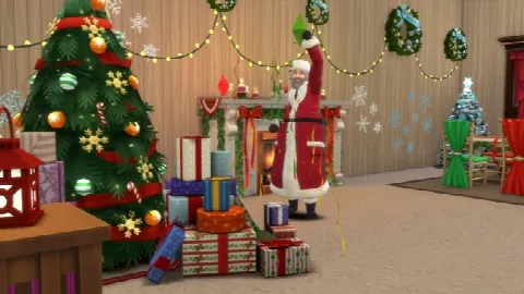 Father Winter As Santa Default Replacement by Simaginarium, Sims 4 Quality of Life mod – image 2