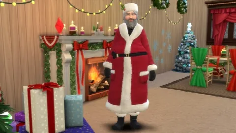 Father Winter As Santa Default Replacement by Simaginarium, Sims 4 Quality of Life mod – image 3