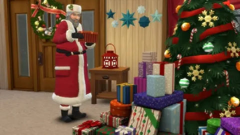 Father Winter As Santa Default Replacement by Simaginarium, Sims 4 Quality of Life mod – image 4