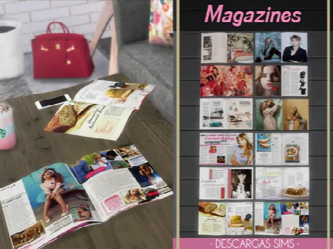 Magazines clutter