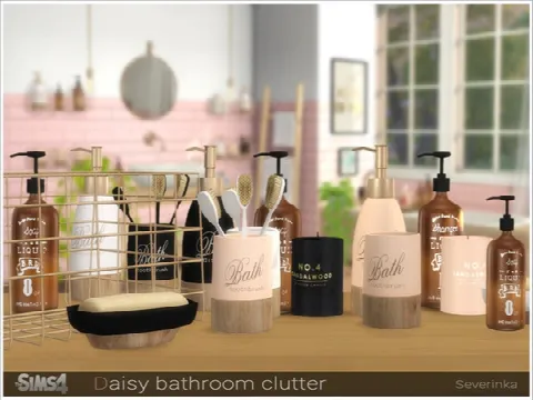 Daisy bathroom clutter