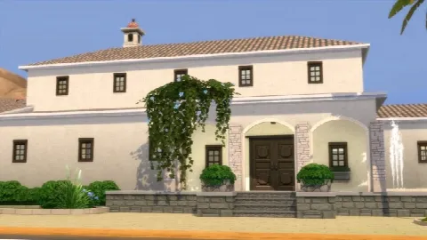Oasi Palm Rehab Facility by Emyclarinet, Sims 4 residential lots CC – image 2