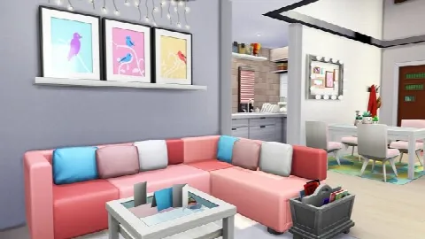 GIRLY TEEN LOFT by Avelineyt, Sims 4 residential lots CC – image 2