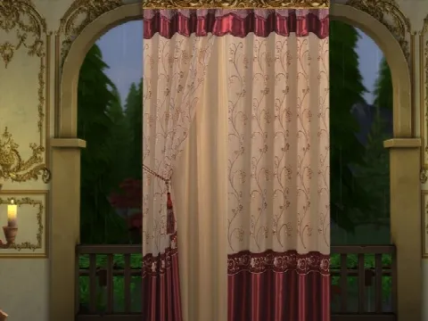 Another Set Of Curtains by Annaquinnstories, Sims 4 decor CC – image 2