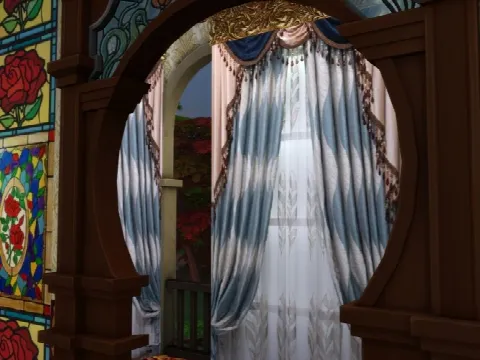 Set N*4 Of Elegant Curtains by Annaquinnstories, Sims 4 decor CC – image 2