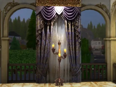 Set N*4 Of Elegant Curtains by Annaquinnstories, Sims 4 decor CC – image 4