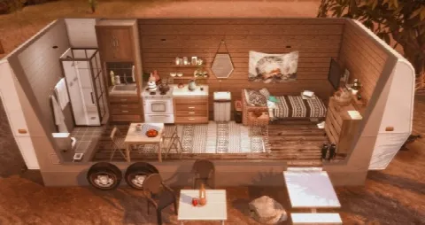 RV Home by Katverse, Sims 4 residential lots CC – image 2