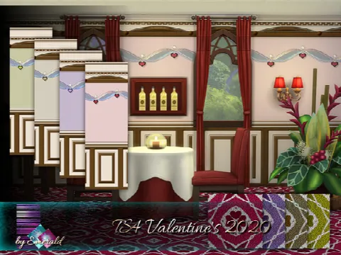 TS4 Valentine’s 2020 wall & floors