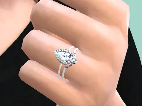 Wedding rings by PlayersWonderland, Sims 4 jewelry CC – image 3