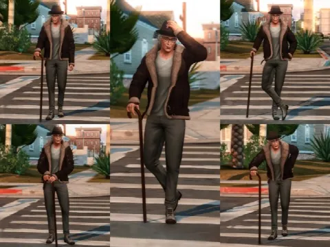 Walking Cane Poses