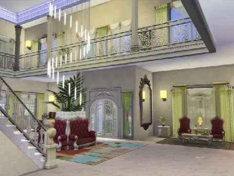 Millionaire’s Home by Simalien, Sims 4 residential lots CC – image 3