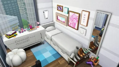 TINY APARTMENT FOR A BIG FAMILY by Avelineyt, Sims 4 residential lots CC – image 3
