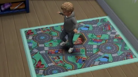 Car Rug for kids by simslyswift, Sims 4 decor CC – image 3