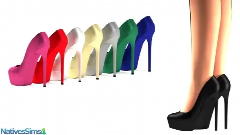 Glossy Platform Pumps