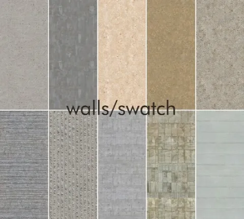 Brutalist walls by Riekus13, Sims 4 walls & floors CC – image 2