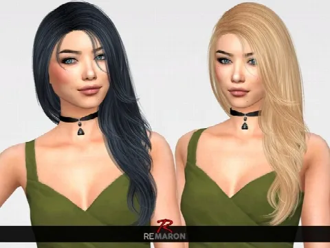 Opal Hair Retexture by remaron, Sims 4 hair CC – image 2