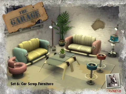 The Garage Set 6: Car Scrap Furniture