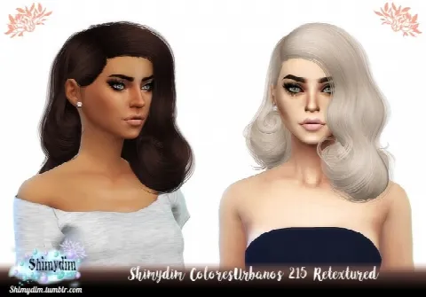 ColoresUrbanos July 2018 Hair Retextures by Shimydim, Sims 4 hair CC – image 2