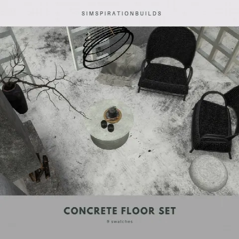 Concrete floor set