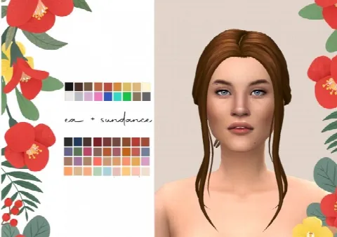 Violet hair by Simminginchi, Sims 4 hair CC – image 2