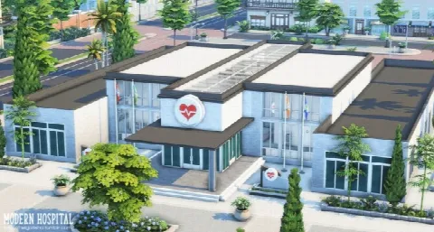Modern hospital