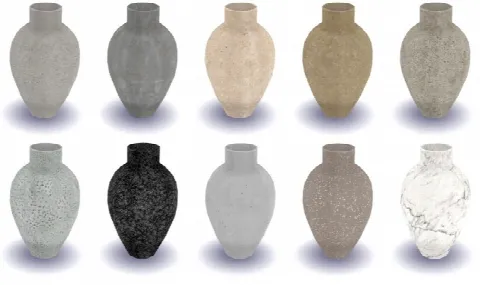 Recolors of the Dine Out Floor Vase by Riekus13, Sims 4 decor CC – image 2