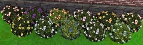 Moonlight Delight Hibiscus Bush by Wykkyd, Sims 4 plants CC – image 4