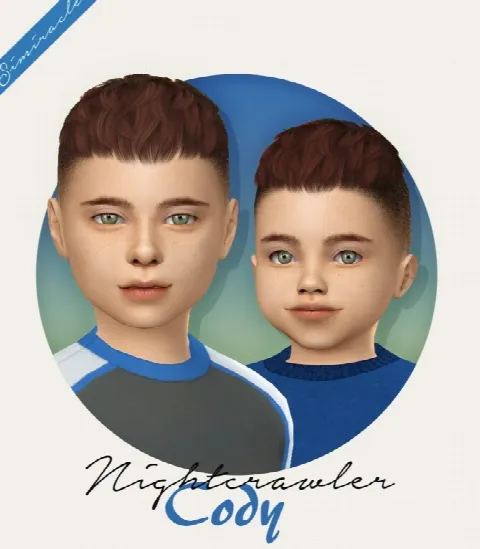 Nightcrawler Cody hair for toddlers and kids