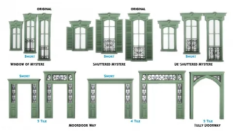 StrangerVille Buildmode Expanded 43 New Objects by Simsationaldesigns, Sims 4 walls & floors CC – image 2