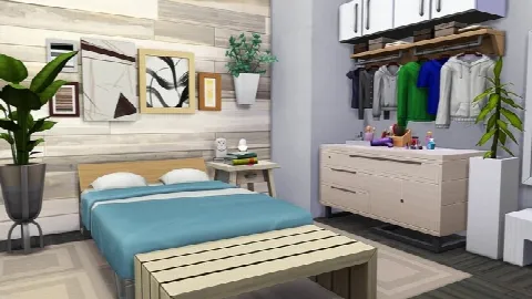 LARGE APARTMENT FOR A BIG FAMILY by Avelineyt, Sims 4 residential lots CC – image 4