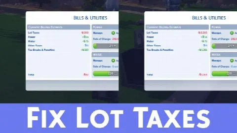 Fix Capped Lot Taxes/Bills (Eco Lifestyle Patch)