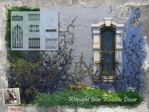 Wrought Iron Window Decor