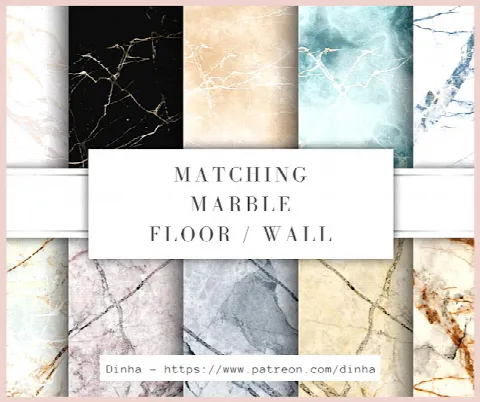 Matching Marble Floor & Wall 10 Textures