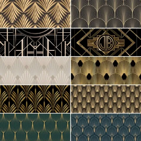 Gatsby wallpaper by Simspirationbuilds, Sims 4 walls & floors CC – image 2