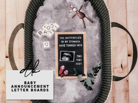 Baby Announcement Letter Boards