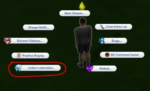 Find all collectibles mod by Sigma1202, Sims 4 Cheat mod – image 2