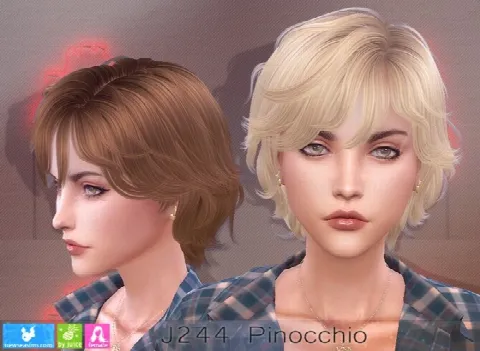 J244 Pinocchio hair females (P)